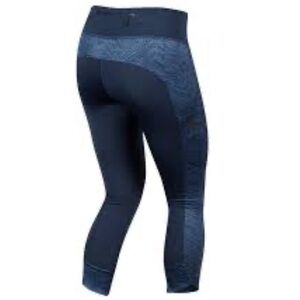 Pearl Izumi blue biking cycling tights 3/4. Studio stretch medium studio tight
